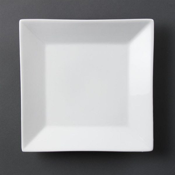 Olympia whiteware vierkante borden 25cm, VE: 6 stuks, C360