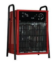 DeKon Industrie-Heizer / Heizlüfter, rot, Luftleistung: 700 m³/h, IFH03-90