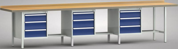 KLW standaard werkbank - 4000 x 700 x 840 mm L x D x H, WS551N-4000M40-E1631