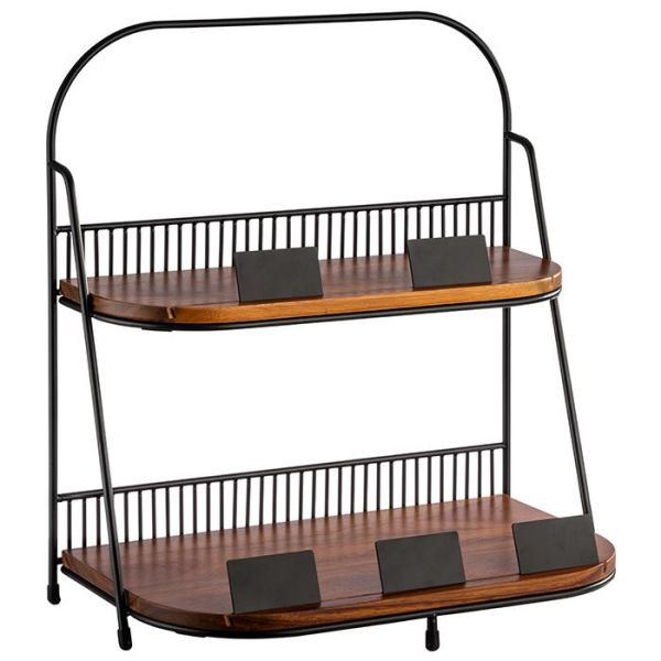APS 2-laags etagère, 35,5 x 21 cm, hoogte: 40 cm, 30339
