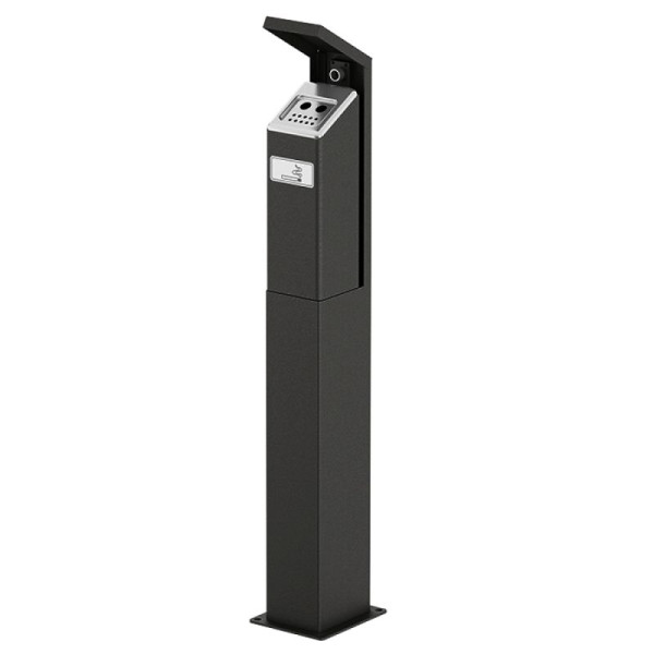 Stone HGS staande asbak -City 550-, RAL 3005 wijnrood, 36682