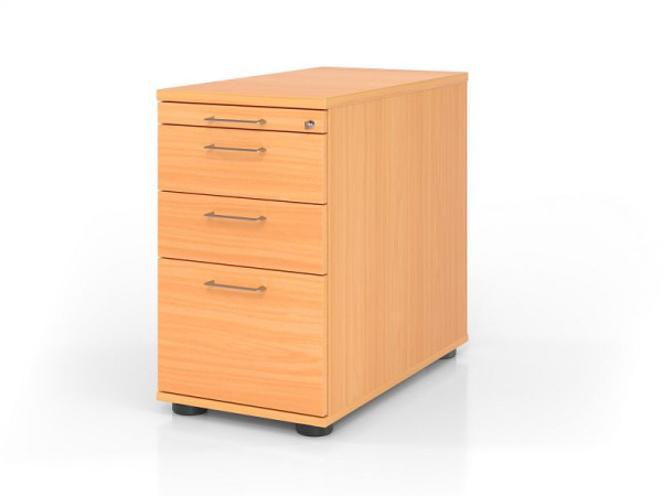 Hammerbacher staande container SC40 BS, 80 diepte, romp: beuken / voorkant: beuken, 42,8 x 72 - 76 x 80 cm, 1/3/3/6 HE, VSC40/6/6/BS
