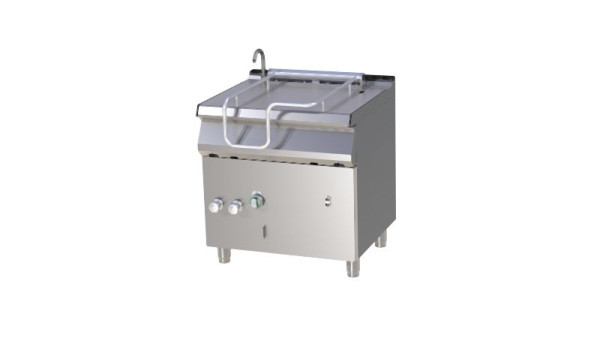 RM Thermik Series 700, gas kantelbare braadpan, 50 L, AISI 304 (12 mm), handmatige kantelinrichting, BR-780G/N