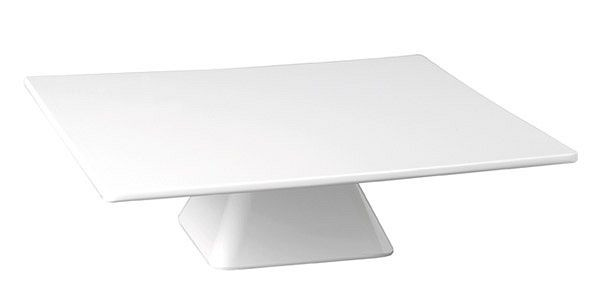 APS serveer- en taartbord, 31 x 31 cm, hoogte: 8 cm, melamine, wit, -CASUAL-, 83892