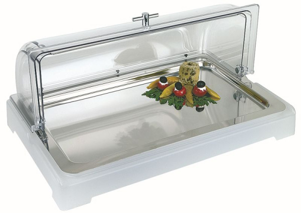 APS Top Fresh Set -New Generation-, 4 stuks, 56,5 x 35 cm, hoogte: 6,5 cm, koelbox van wit kunststof, GN 1/1 bakje, 2 koelelementen, 11503