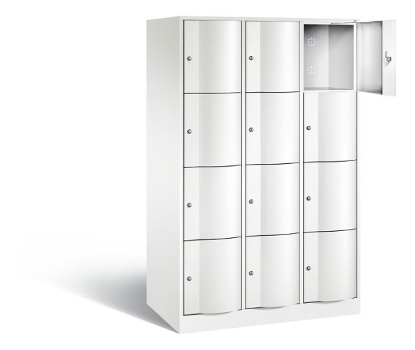 C+P XL lockerkast Resisto, H1950xB1148xD640mm, kleur: verkeerswit, 8470-373 S10049