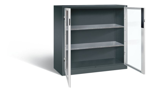 C+P gereedschapskast Acurado, H1200xB1200xD500mm, kleur: antracietgrijs/lichtgrijs, verzonken handgreep, 8531-055 S10222