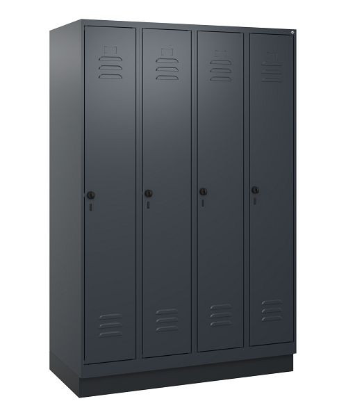 C+P luierkluis Classic PLUS met middenwand, bodem, 4 vakken, 1800x1200x500mm, 7016/7016, veiligheidsdraaigrendel, 0800207-40F S10012