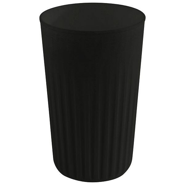 APS herbruikbare beker -TO GO-, Ø 8,5 x 13,5 cm, 400 ml, polypropyleen, zwart, met stapelnok (zonder deksel), 48 stuks, 66913