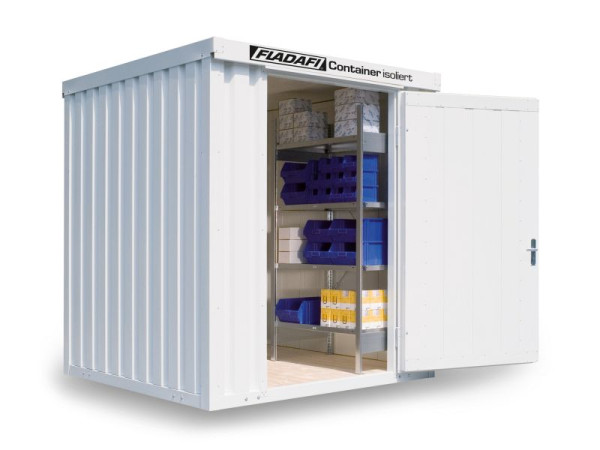 FLADAFI materiaalcontainer IC 1200, geïsoleerd, met houten vloer, 2.100 x 2.170 x 2.470 mm