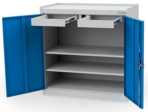Bedrunka + Hirth dubbeldeurs kast, type 110, 04.110B