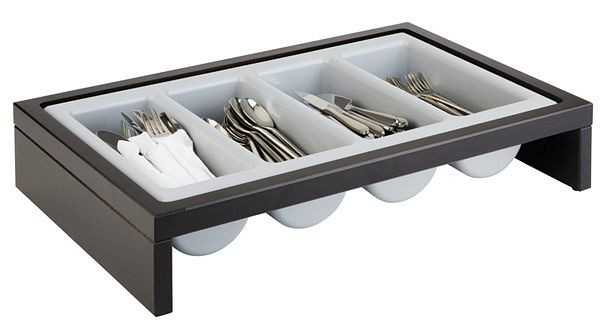 APS bestekbak -BRIDGE- zwart, 57,5 x 37 cm, hoogte: 12 cm, 14995
