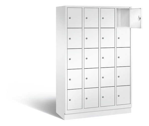 C+P lockerkast Evolo, H1800xB1190xD500mm, kleur: verkeerswit, 48020-405 S10299