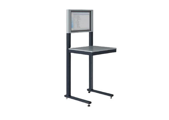 SOFAME PC-station B700 x D 600 x H 1690 mm, hemelsblauw RAL 5015, W040010009BI