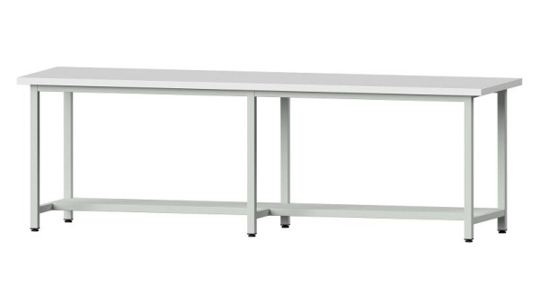 ANKE werkbanken werktafel, model 191, 2800 x 800 x 890 mm, RAL 7035, KSP 40 mm, 401.453