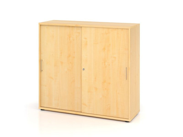 Hammerbacher schuifdeurkast 1753S BS, 3 OH, romp: esdoorn / voorkant: esdoorn, 120 x 40 x 110 cm (BxDxH), V1753S/3/3/BS