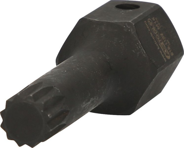 KS Tools 1/2" DUODRIVE speciale power-bitdop XZN, M14, 78 mm lang, 515.1162