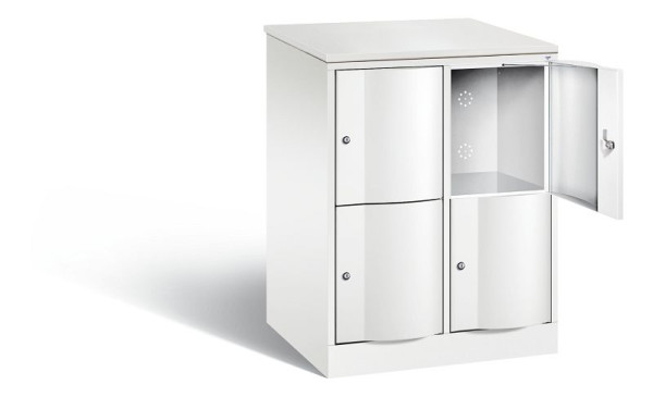C+P XL lockerkast Resisto, H1077xB772xD640mm, kleur: verkeerswit, 8472-273 S10076