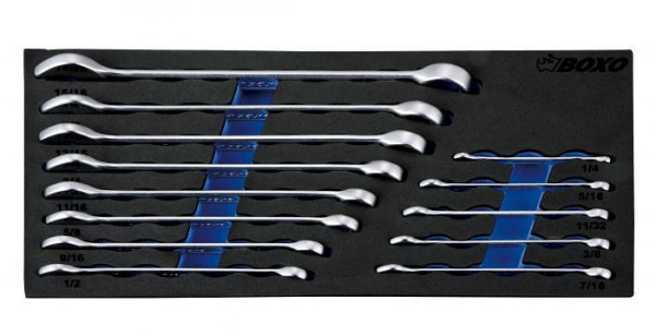 Boxo SAE ringsteeksleutelset, 13 stuks, VE: 5 stuks, BX006S-2