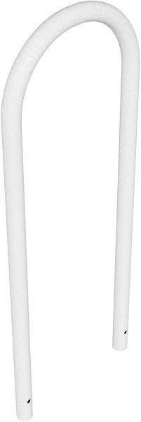 Schake ronde beugel van staalbuis Ø 48 mm x 2,5 mm voor inzetting in beton, zonder kruisschoor, totale breedte: ca. 460 mm, thermisch verzinkt, 448_046
