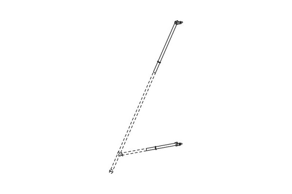 HYMER lange giek, aanbouwdeel, afmetingen 1,14 x 0,15 m, 707037