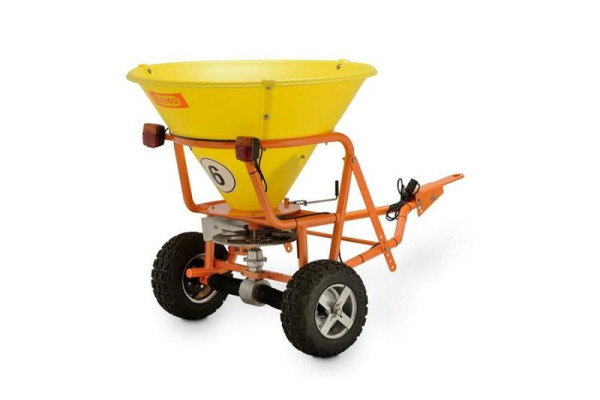 Cemo strooier SW 200 voor grote strooioppervlakken, inhoud 200 l, strooibreedte tot 5 m, 10 strooiniveaus, gewicht: ca. 80 kg 10205