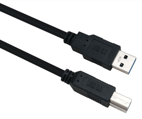 Helos aansluitkabel, USB 3.0 A-stekker/B-stekker, 1,0 m, zwart, 288328