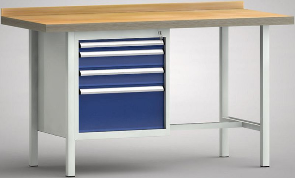 KLW standaard werkbank - 1500 x 700 x 840 mm L x D x H, WS116N-1500M40-E7021