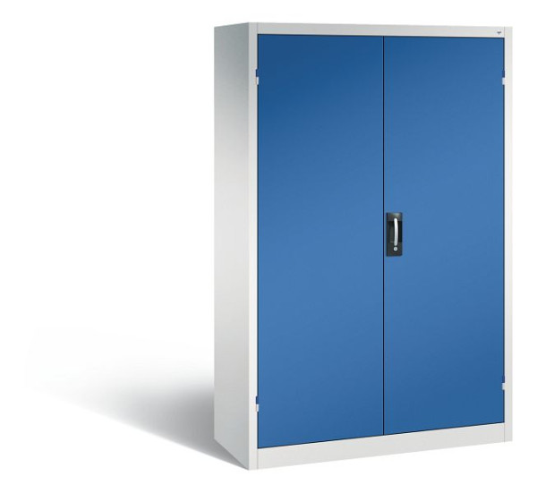 C+P Büro-Drehtürenschrank Acurado, H1950xB1200xT500 mm, Lichtgrau/Enzianblau, 9480-05 S10035