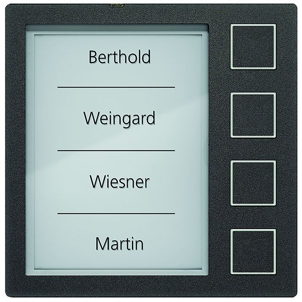 TCS belknopmodule serie AMI met 4 belknoppen, zwart, AMI10914-0057