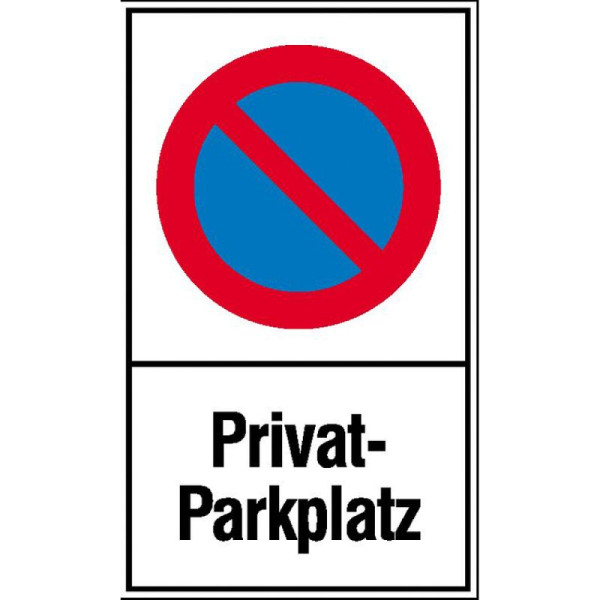 Stone HGS parkeerverbodbord, beperkt parkeren, privéparkeerplaats, 250x400 mm / kunststof (polystrol), 41.5157