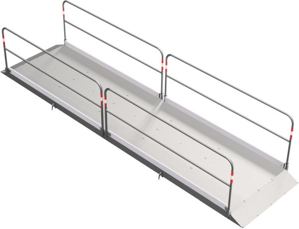 Schake sleufbruggen van aluminium met stalen bodemplaat, breedte: 1,30 m, lengte: 5,00 m, 2027513