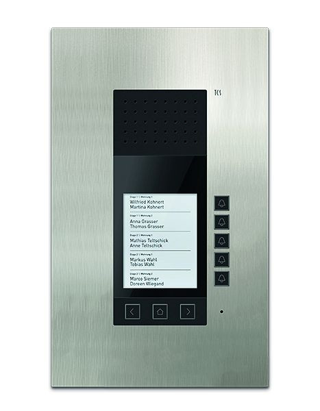 TCS audio inbouwbuitenpost serie ADX5 met display voor max. 30 wooneenheden, ADU59010-0030