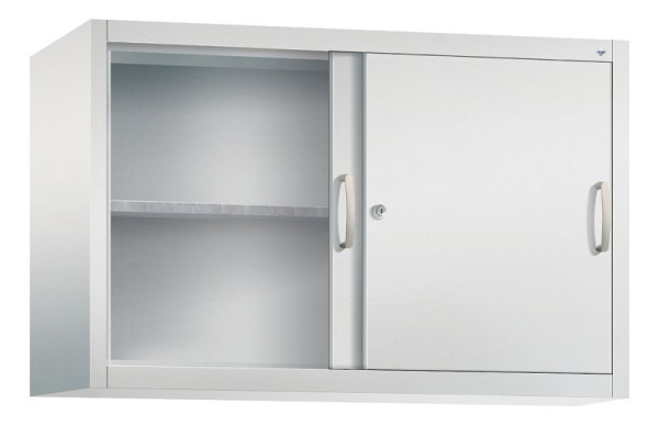 C+P bovenkast Acurado, H790xB1200xD400mm, kleur: lichtgrijs, beugelgreep, 2 niveaus, 2045-09 S10031
