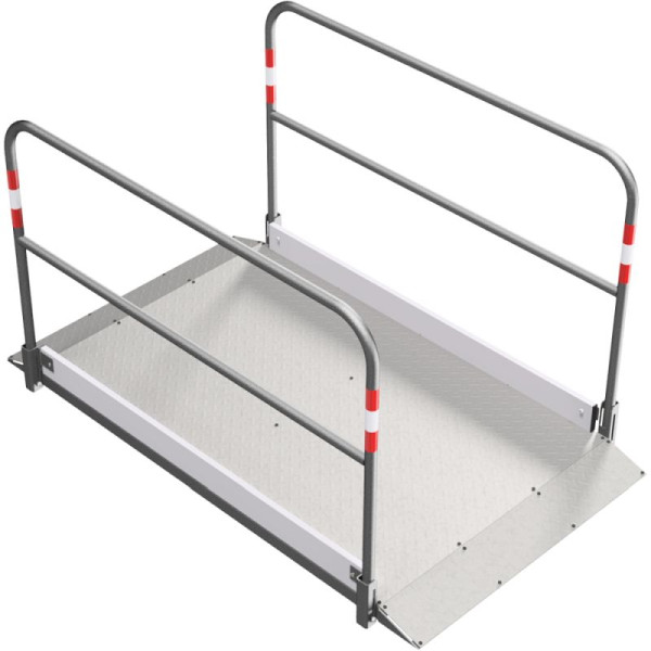 Steen HGS sleufbrug van aluminium, 1000 x 1700 mm / 54 kg, 20270