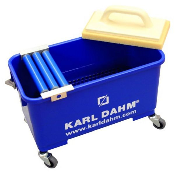 Karl Dahm Express tegelwasset met 3 rolopzetstuk, op wielen, 11487