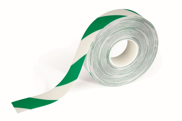 DURABLE DURALINE STRONG 2 KLEUREN vloermarkeringstape, 30m, groen/wit, 1726131