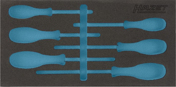Hazet 2-componenten zachtschuim inleg, voor 163-265/6, afmetingen / lengte: 342 mm x 172 mm, 163-265L