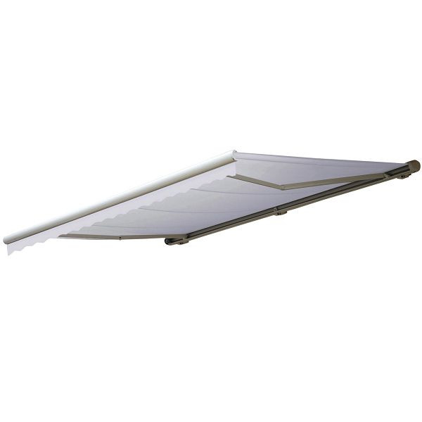 Mendler elektrische cassetteluifel T123, volledige cassette volant 4,5x3m, acryl creme, 34286+34295+34432+34305