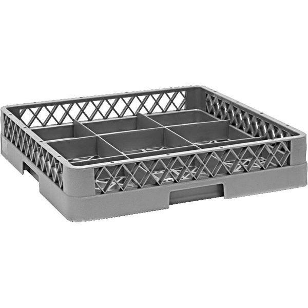 gel-o-mat wasmand voor glazen + kopjes met 9 vakken, 500x500x104 mm, 3043.SK9