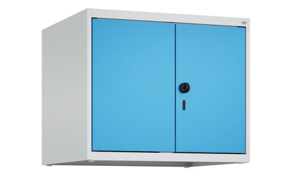 C+P kastopzet Classic PLUS, C-opzetkast Classic PLUS, 2 vakken, 500x600x500mm, 7035/5012, veiligheidsdraaigrendel, 080092-20 S10004