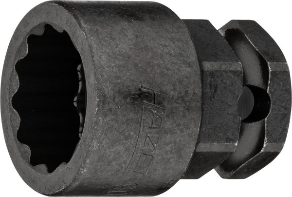 Hazet impact, machine schroevendraaierdop, dubbel zeskant, hol vierkant 12,5 mm, buitenzeskant 24 mm, 21 mm, 900SZ6-21