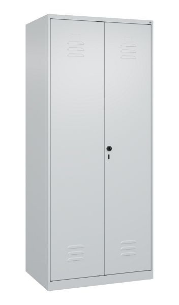 C+P Umkleidespind Classic PLUS, Doppel-Spind, 2 Abteile, 1850x800x500mm, 7035/7035, Drehriegel, 080002-22P S10025