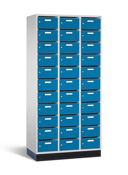 C+P verdeelkast Intro, H1950xW920xD490mm, kleur: lichtgrijs/lichtblauw, 8170-311 S10010