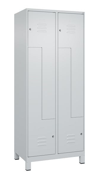 C+P Z-Spind Classic PLUS, C Z-Spind, Classic PLUS, voeten, 4 compartimenten, 1950x800x500mm, 7035/7035, cilindersloten, 080013-224 S10024