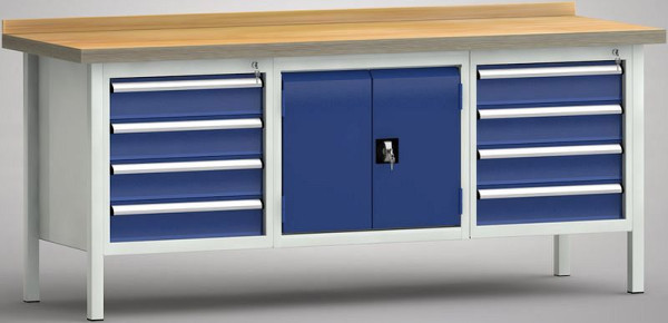 KLW standaard werkbank - 2000 x 700 x 900 mm L x D x H (ERGO uitvoering), WS239E-2000M40-E2050