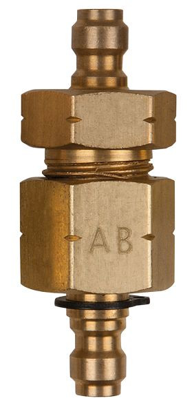 KS Tools dubbel adapterstuk M16x1,5 binnen- en buitendraad en 3/8" slangaansluiting, 150.2346