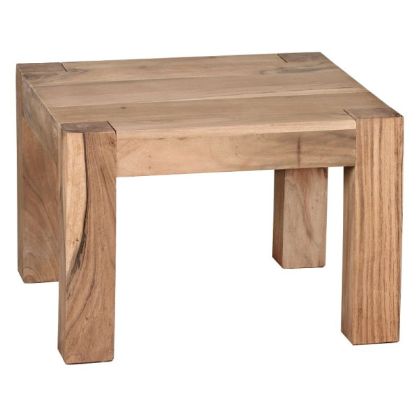 Wohnling salontafel MUMBAI massief acaciahout 60 cm breed design bruin landhuisstijl naturel, WL1.443