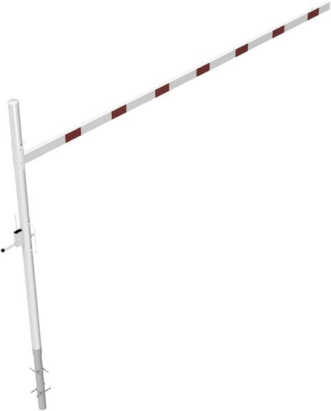 Schakehoogtebegrenzer, draaibaar om in beton te zetten, dwarsbuislengte: 4500 mm, met profielcilinderslot, om in beton te zetten, 417_451ZB