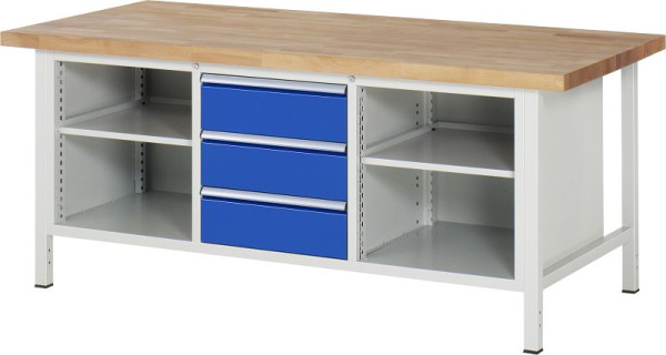 RAU werkbank serie 8000 - model 8565, B2000 x D900 x H840-1040 mm, 13-8565A2-209B4H.11